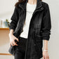 [Best Gift For Her] Women's Zipper Windproof Denim Jacket