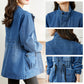 [Best Gift For Her] Women's Zipper Windproof Denim Jacket