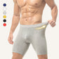 Men's Mid-Waist Stretch Sports Flat Briefs