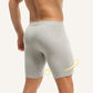 Men's Mid-Waist Stretch Sports Flat Briefs