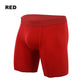 Men's Mid-Waist Stretch Sports Flat Briefs