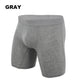 Men's Mid-Waist Stretch Sports Flat Briefs