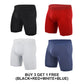 Men's Mid-Waist Stretch Sports Flat Briefs