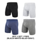 Men's Mid-Waist Stretch Sports Flat Briefs