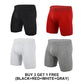 Men's Mid-Waist Stretch Sports Flat Briefs