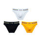 Men's Sexy Colorful Stripe Letter Seamless Low Waist Briefs