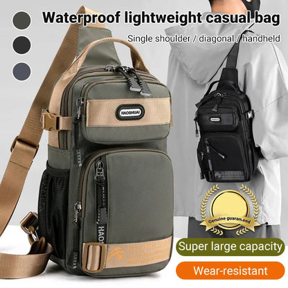📢📢50% DE DESCONTO!! ⏰ 2026 – Bolsa de peito casual ajustável em tecido Oxford – Elegante e resistente ✨