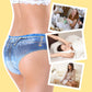 Women's Denim Pattern Printed Cotton Briefs