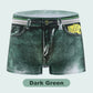 Men's Faux Denim Printed Cotton Boxer Briefs