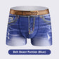 Men's Creative Denim Look Underpants