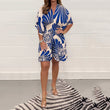 👗✨ Macacão feminino estampado fluido – elegante, leve e perfeito para o verão