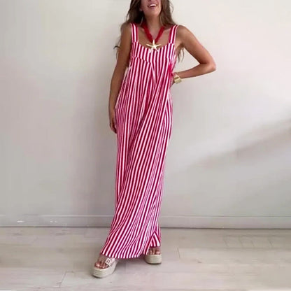 Women's Loose Casual Striped Jumpsuit🌟🌟HOT SALE-49% OFF