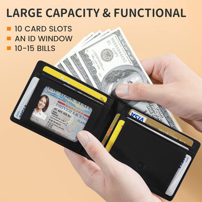 💳🛡️ Carteira RFID ultrafina em microfibra premium – segura, elegante e durável