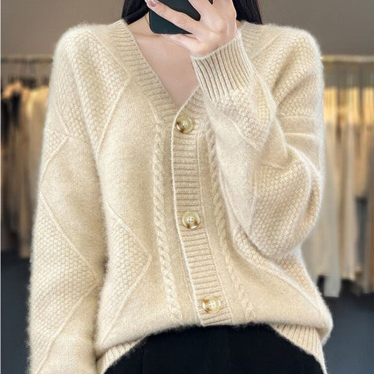 🍂Fall Specials🍂Women's Loose Slouchy Faux Cashmere Button Front Cardigan Sweaters