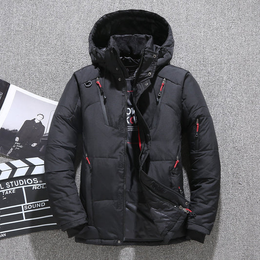 Men’s White Duck Down Parka Winter Warm Jacket【FREE SHIPPING】