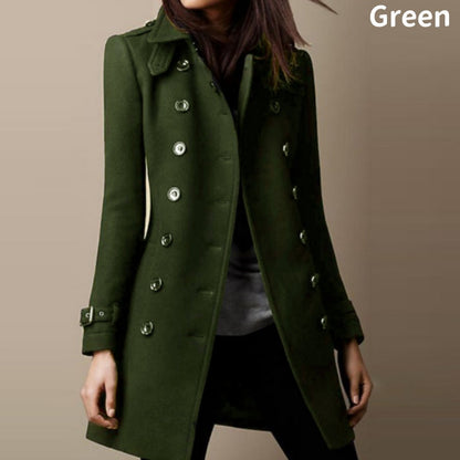 Women's Lapel Double Breasted Mid-Length Coats🌺FREE SHIPPING