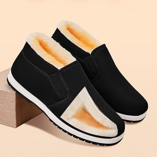 Men's Super Warm Faux Fur Lined Anti-slip Cotton Shoes【BUY 2 GET FREE SHIPPING】