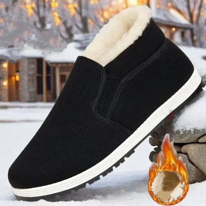 Men's Super Warm Faux Fur Lined Anti-slip Cotton Shoes【BUY 2 GET FREE SHIPPING】