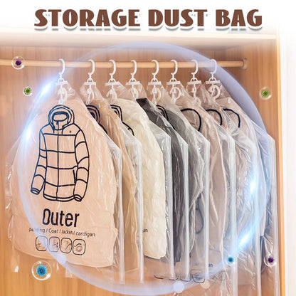 🧳✨ Sacos de Armazenamento a Vácuo para Cabide – Economize Espaço e Mantenha Suas Roupas Organizadas com Facilidade 💼🌟