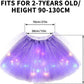 👑✨ Saia Tutu de Princesa com LED – Faça sua menina brilhar como uma verdadeira fada nas festas