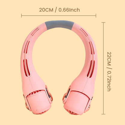 🌀❄️ Ventilador de pescoço portátil USB – frescor instantâneo sem usar as mãos