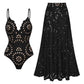 ✨👙 Maiô feminino com saia longa elegante e confortável para o verão
