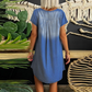 👗✨ Vestido feminino com decote em V casual e confortável para o dia a dia