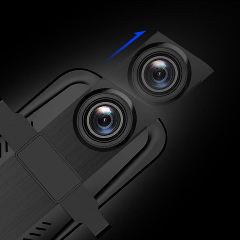 🚗📹 Câmera veicular 4K dupla frontal e traseira com tela touch inteligente 10”