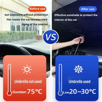 ☀️🚗 Protetor solar para para-brisa automotivo – bloqueia calor e raios UV
