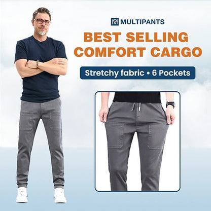 🔥👖 MultiPants masculinas elásticas – conforto total e liberdade de movimento  ✔ Versão 2 (dor + solução)