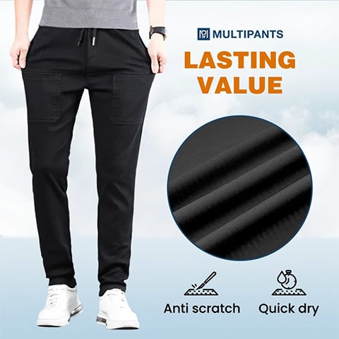 🔥👖 MultiPants masculinas elásticas – conforto total e liberdade de movimento  ✔ Versão 2 (dor + solução)