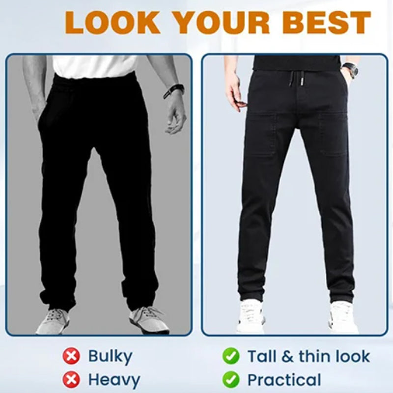 🔥👖 MultiPants masculinas elásticas – conforto total e liberdade de movimento  ✔ Versão 2 (dor + solução)