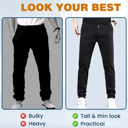 🔥👖 MultiPants masculinas elásticas – conforto total e liberdade de movimento  ✔ Versão 2 (dor + solução)