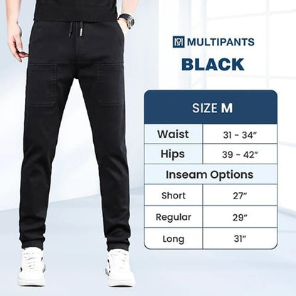 🔥👖 MultiPants masculinas elásticas – conforto total e liberdade de movimento  ✔ Versão 2 (dor + solução)