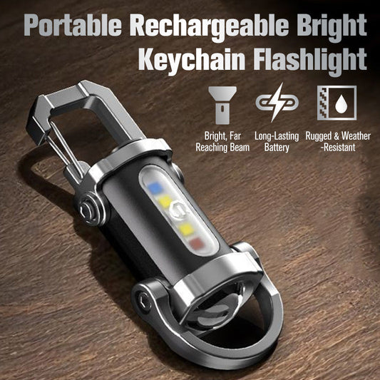🔦 Lanterna recarregável para chaveiro – 300 lúmens, carregamento via USB-C e design compacto e inquebrável para uso diário (EDC) ⚡