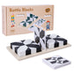 🧠🧩 Conjunto de blocos quebra-cabeça criativo preto e branco para crianças – diversão e aprendizado