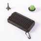 🔥 Carregador portátil solar de 10 000 mAh, carregador alimentado a energia solar com duas lanternas LED, carregador portátil para viagens e acampamentos