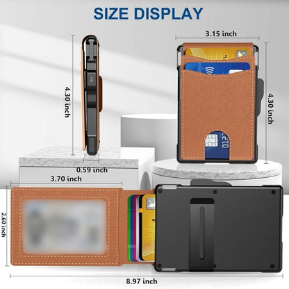 💳✨ Carteira slim com bloqueio RFID – compacta, segura e elegante