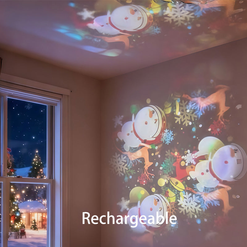 🎊📣Projetor LED Rotativo Dinâmico – Efeitos de Luz Incríveis!