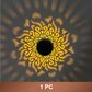 ✨🌙 Luz solar projetora mandala – decoração externa elegante e mágica