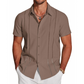 ✨👔 Camisa masculina de manga curta elegante e leve perfeita para o dia a dia e verão