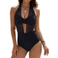 ✨👙 Biquíni feminino cintura alta com controle de barriga e design elegante em V