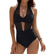 ✨👙 Biquíni feminino cintura alta com controle de barriga e design elegante em V