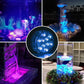 Luzes LED Submersíveis e Impermeáveis com Controle Remoto para Piscina