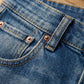 Jeans vintage femininos de cintura alta e perna larga