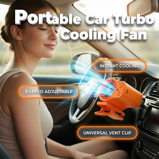 🚗🌬️ Ventilador portátil LED para carro – mais conforto ao dirigir