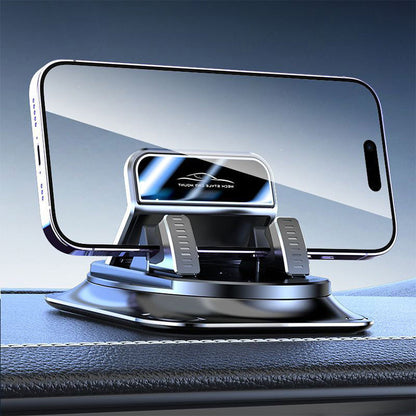 🔄🚗 Suporte para celular veicular | Ajustável em 360° · Travamento com uma mão em 0,1s · Antiderrapante e não danifica o painel · À prova d'água e resistente a manchas