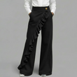 ✨👖 Calça jeans feminina cintura alta pernas largas confortável e elegante