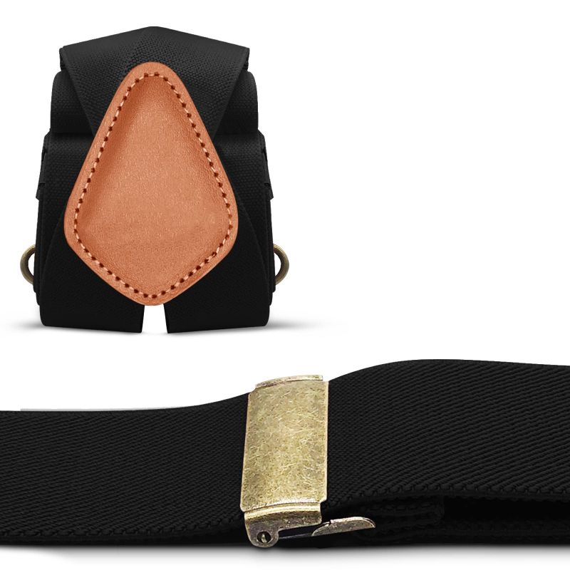 🎩🧷 Suspensório ajustável em X – estilo vintage com conforto e suporte o dia todo