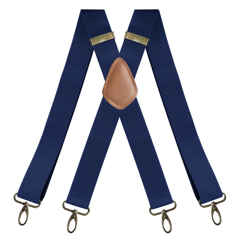 🎩🧷 Suspensório ajustável em X – estilo vintage com conforto e suporte o dia todo
